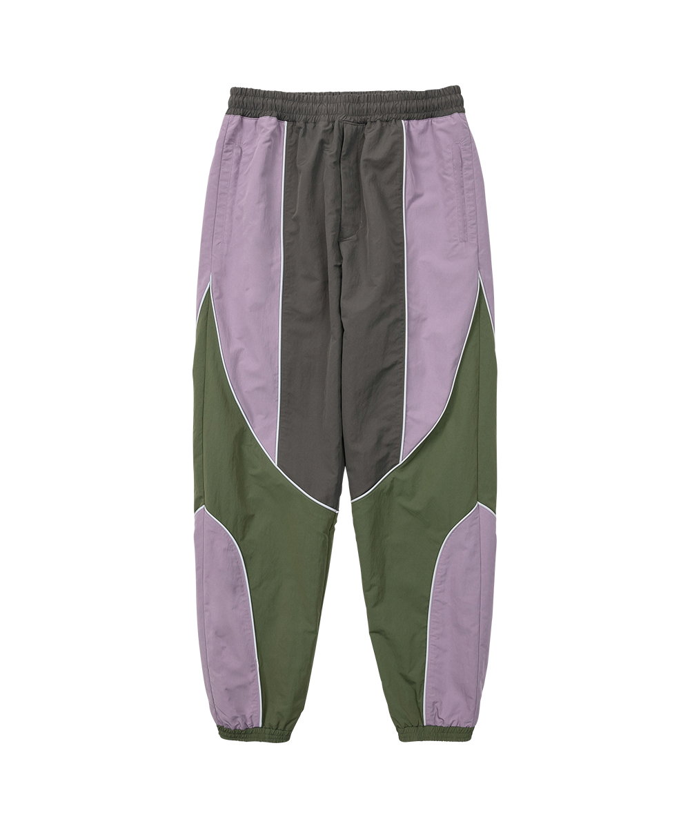 아조바이아조 Multi Color Nylon Athletic Pants (PINK)