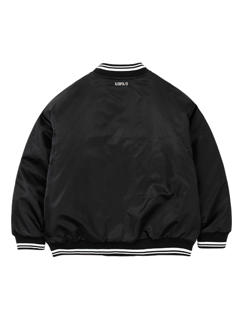 Nylon Baseball Jacket [BLACK]