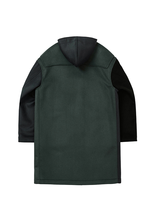 Oversized Wool Mixed Duffle Coat [GREEN]