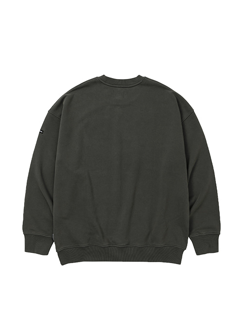 [PBA] AJOLICA Collage Sweatshirt [CHARCOAL]