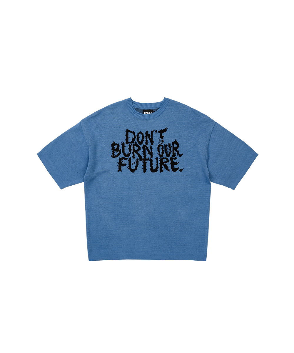 AJO BY AJO아조바이아조 DBOF Short Sleeve Knit T-Shirt [SKY BLUE]