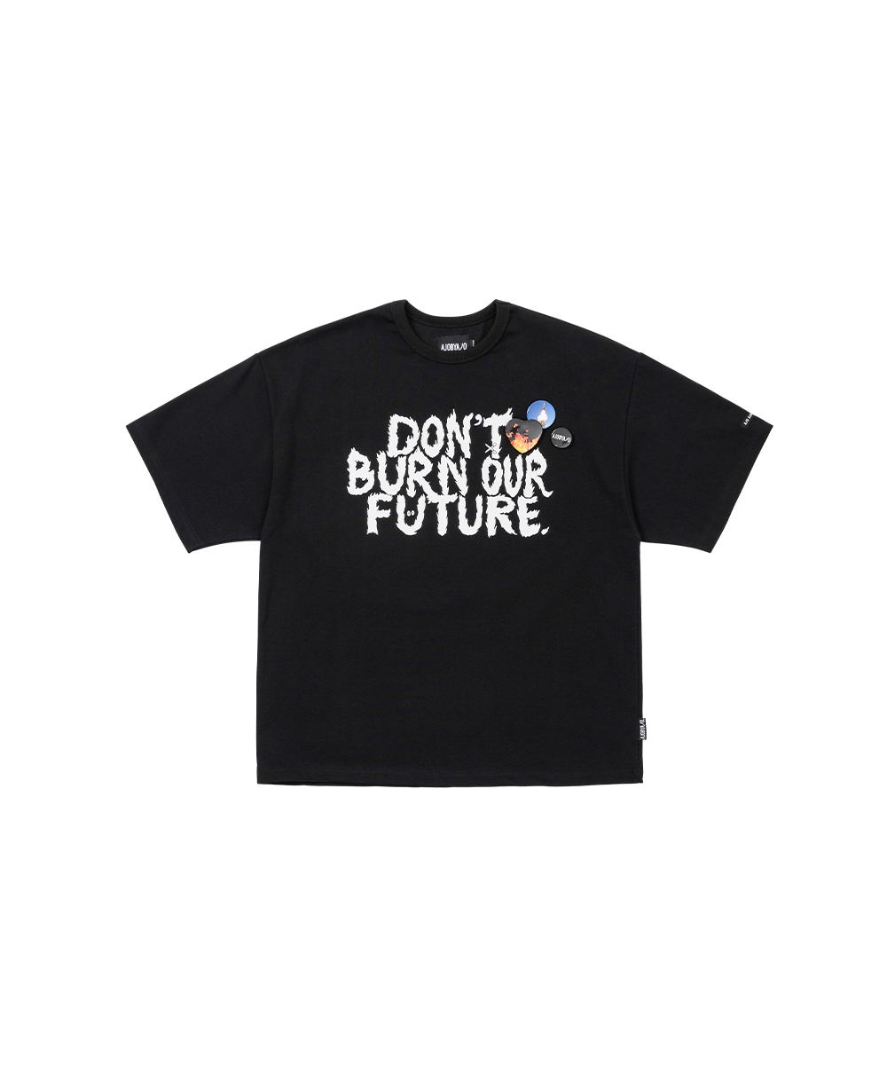 AJO BY AJO아조바이아조 [23 S/S RENEWAL] DBOF Logo T-Shirt [BLACK]