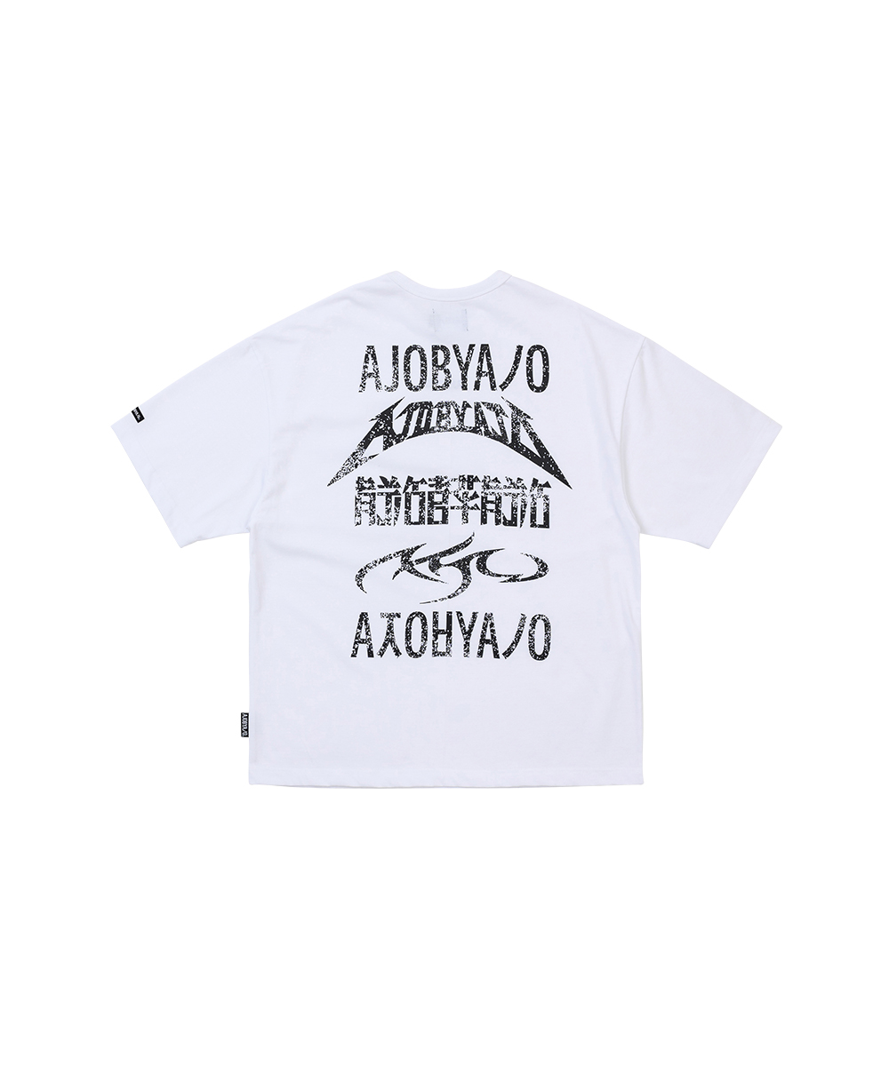 AJO BY AJO아조바이아조 Five AJO Logos T-Shirt [WHITE]