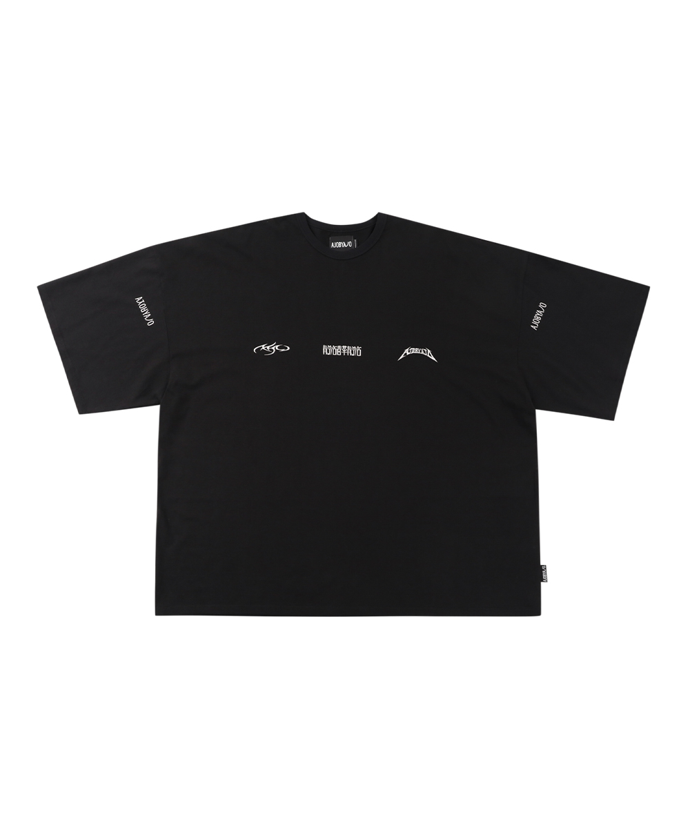 AJO BY AJO아조바이아조 Total Logo T-Shirt [BLACK]