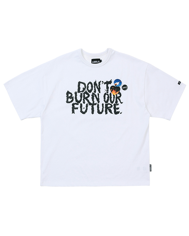 아조바이아조 (23 S/S RENEWAL) DBOF Logo T-Shirt (WHITE)