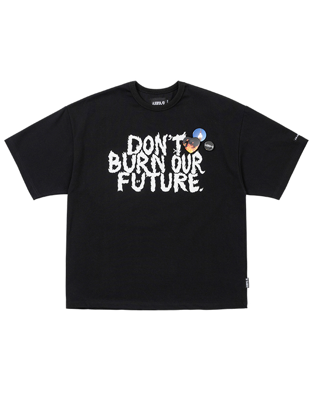 아조바이아조 (23 S/S RENEWAL) DBOF Logo T-Shirt (BLACK)