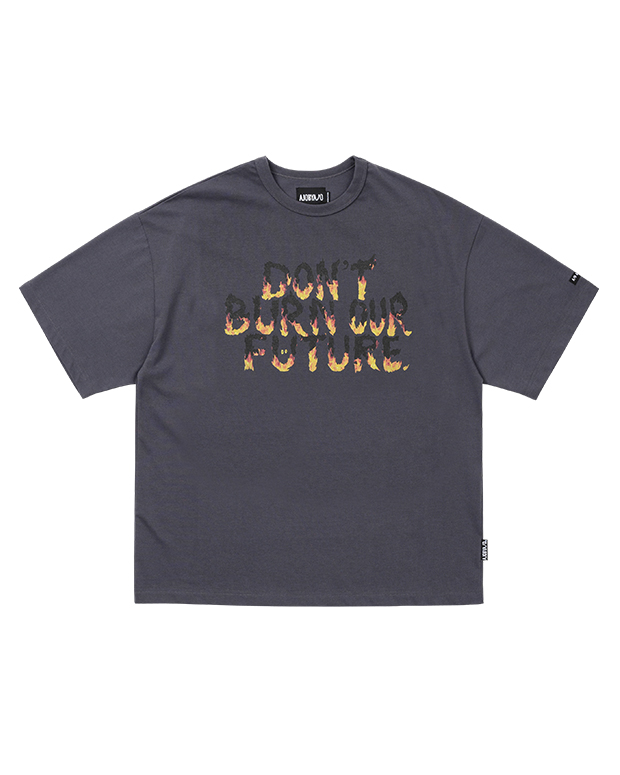 아조바이아조 DBOF Fire T-Shirt (CHARCOAL)