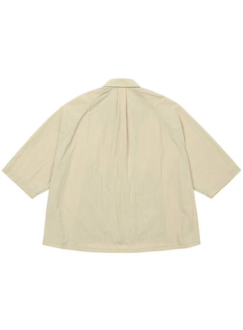 Nylon Cape Shirt [BEIGE]
