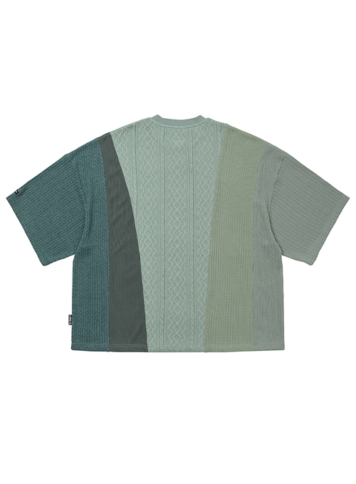 Knit Mixed Wide Top [MINT]