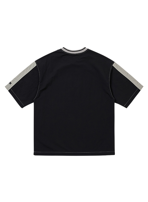 [PBA] Total Logo Nylon T-Shirt [LIGHT GREY]