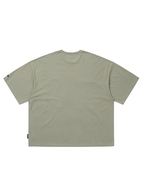 [PBA] AJ Nylon Applique T-shirt [LIGHT GREY]