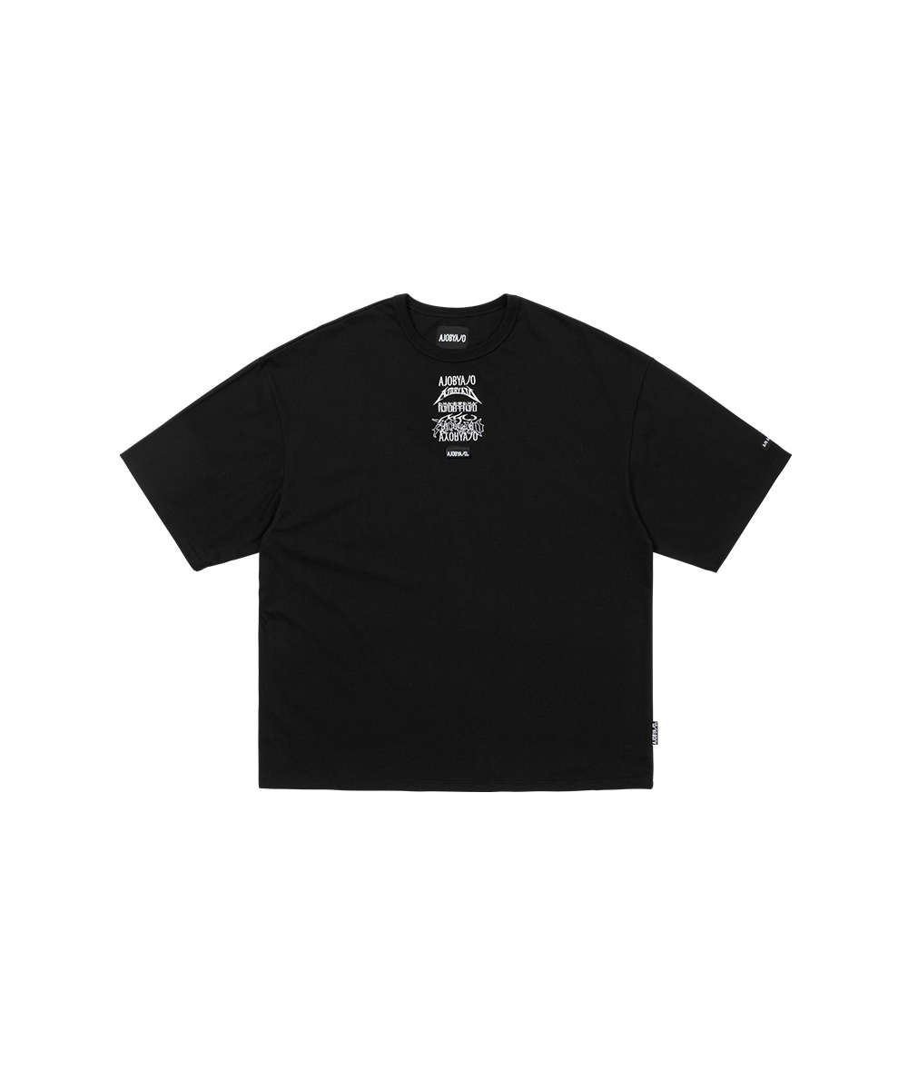 AJO BY AJO아조바이아조 Total Logo Embroidered T-Shirt [BLACK] [4월22일 예약배송]