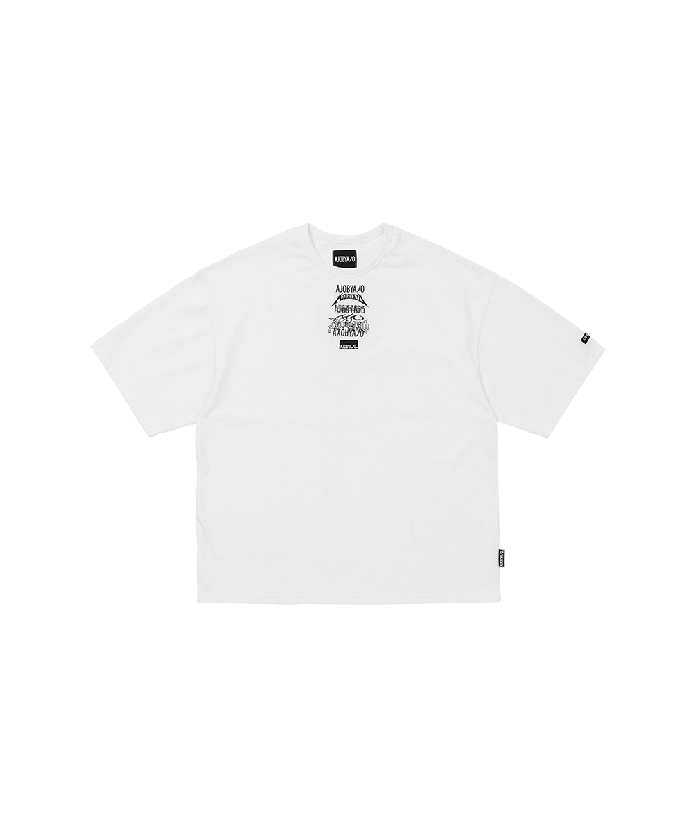 AJO BY AJO아조바이아조 Total Logo Embroidered T-Shirt [WHITE] [4월22일 예약배송]
