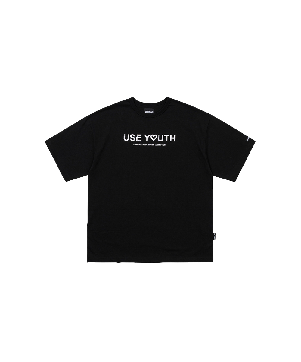 AJO BY AJO아조바이아조 Use Youth T-Shirt [BLACK]