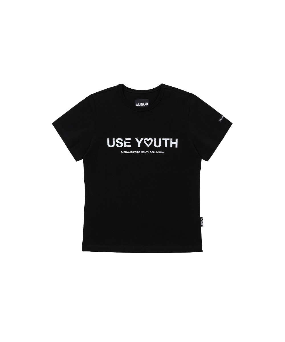 AJO BY AJO아조바이아조 Mini Use Youth T-Shirt [BLACK]