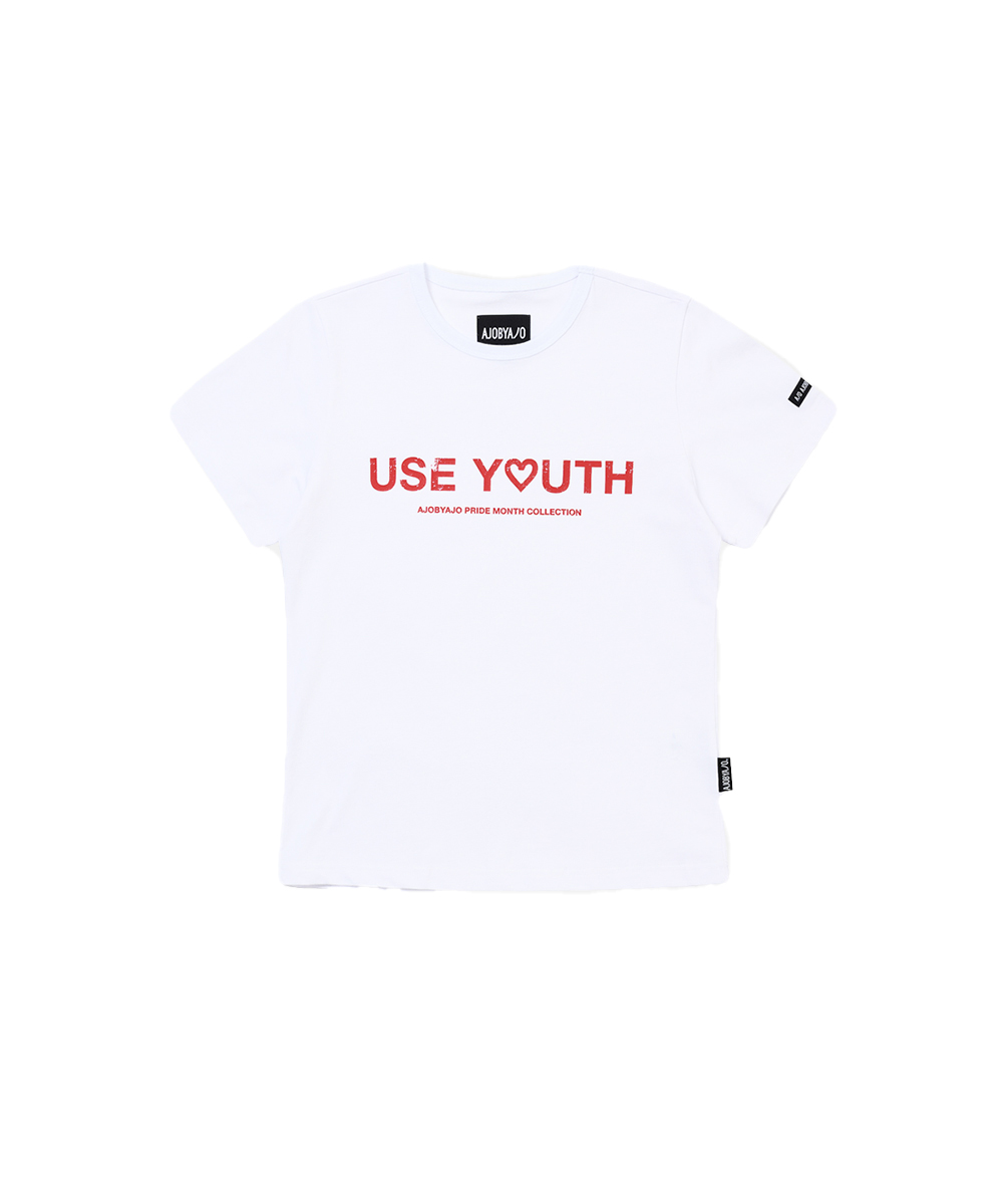 AJO BY AJO아조바이아조 Mini Use Youth T-Shirt [WHITE]
