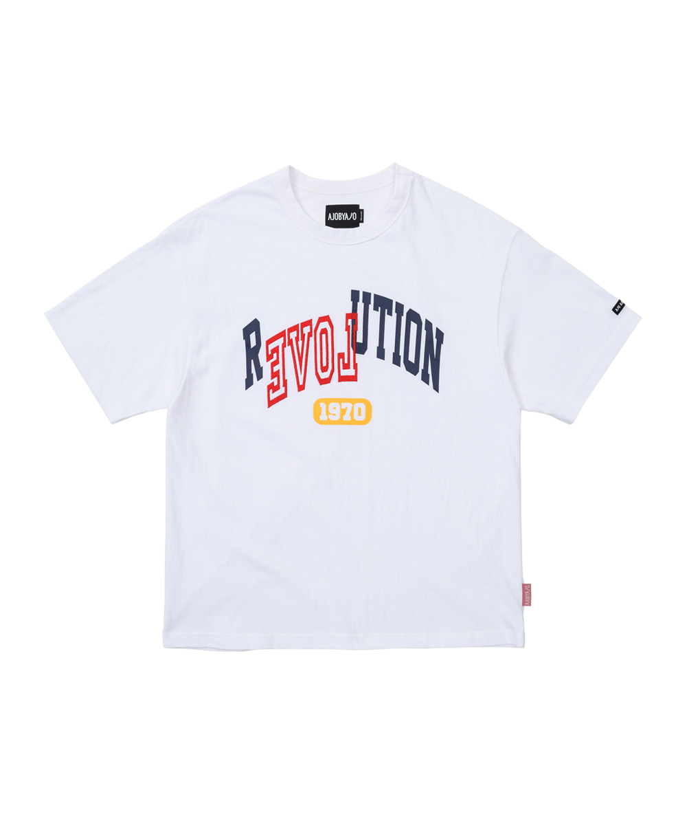 AJO BY AJO아조바이아조 Pride Love Revolution T-Shirt [WHITE]